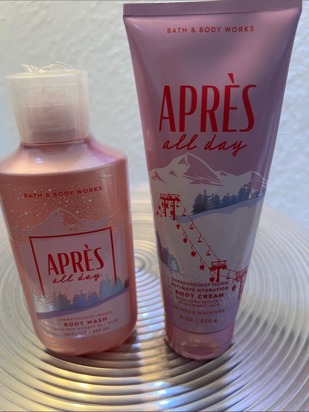 Bath & Body Works APRÈS All Day Pink Body Cream & Wash Duo
